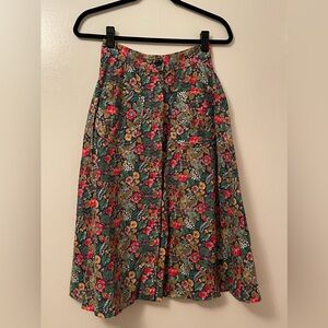 Vintage Long Skirt. Thanksgiving, Autumn, and festive Skirt.